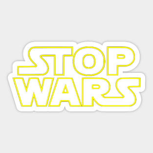 STOP WARS Sticker